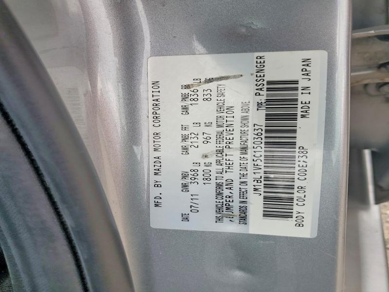 Продаж на аукціоні авто 2012 Mazda 3, vin: JM1BL1VF5C1503637, номер лоту: 68554266