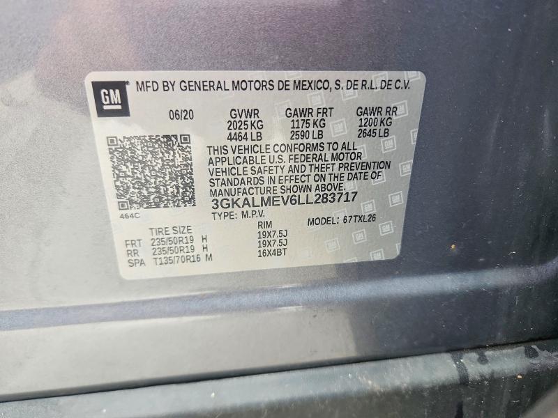 Aukcja sprzedaży 2020 Gmc Terrain, vin: 3GKALMEV6LL283717, numer aukcji: 67699886