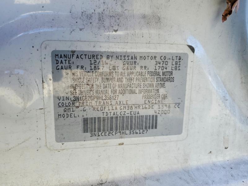 Продажа на аукционе авто 2017 Nissan Versa Note, vin: 3N1CE2CP9HL356127, номер лота: 69768766