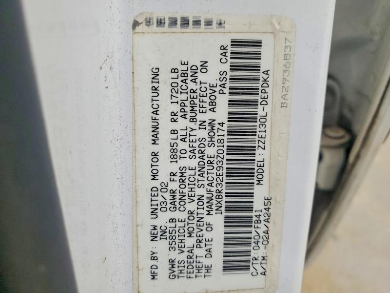 Продажа на аукционе авто 2003 Toyota Corolla, vin: 1NXBR32E93Z018174, номер лота: 66551856
