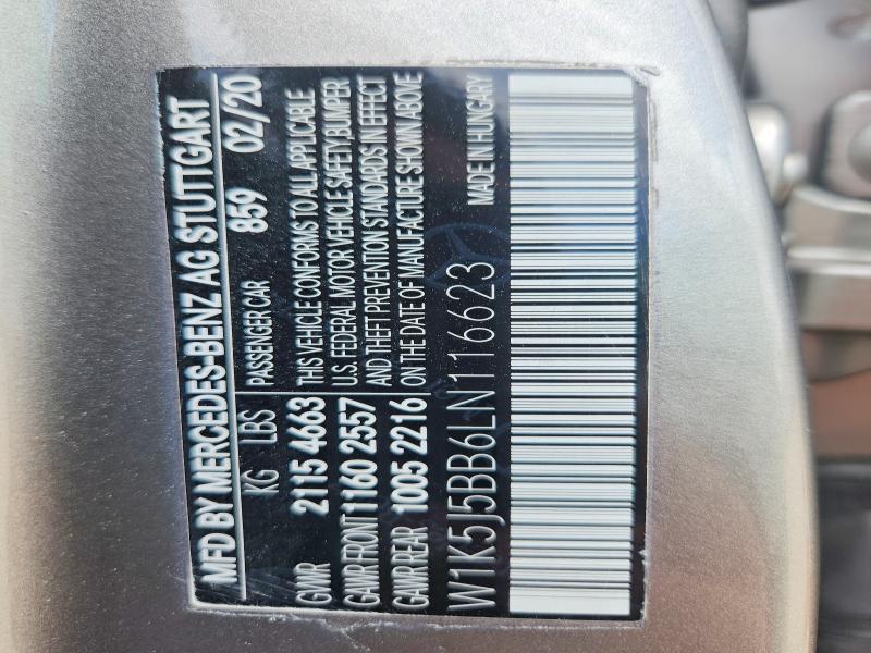 Auction sale of the 2020 Mercedes-benz Cla, vin: W1K5J5BB6LN116623, lot number: 66744846