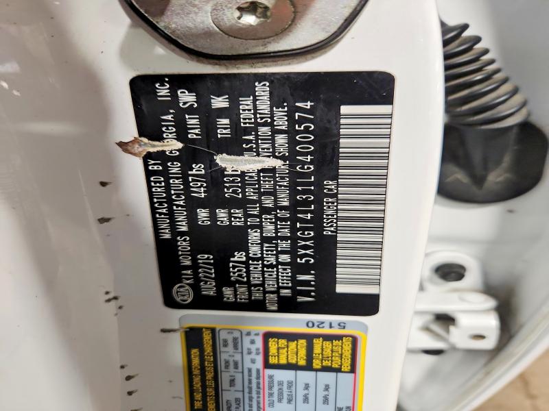 2020 Kia Optima მანქანა იყიდება აუქციონზე, vin: 5XXGT4L31LG400574, აუქციონის ნომერი: 67248156