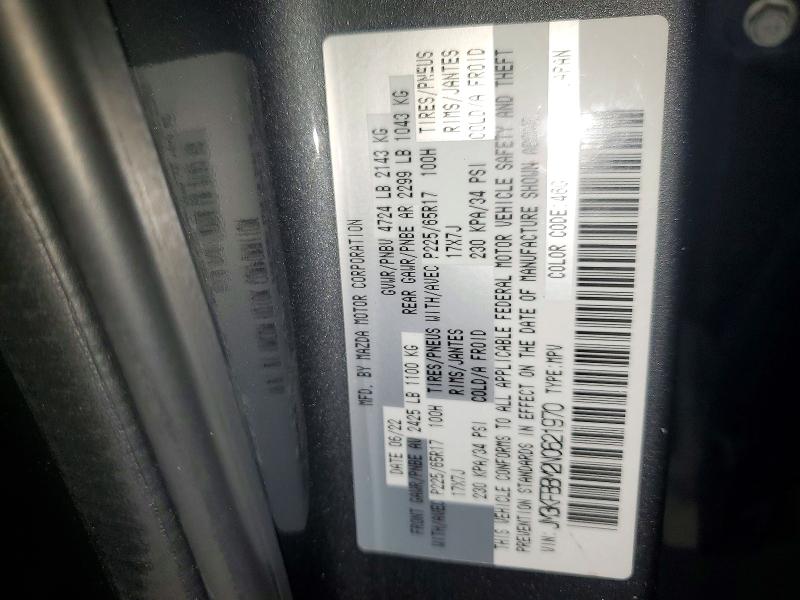 69989326 :رقم المزاد ، JM3KFBBM2N0621970 vin ، 2022 Mazda Cx-5 مزاد بيع