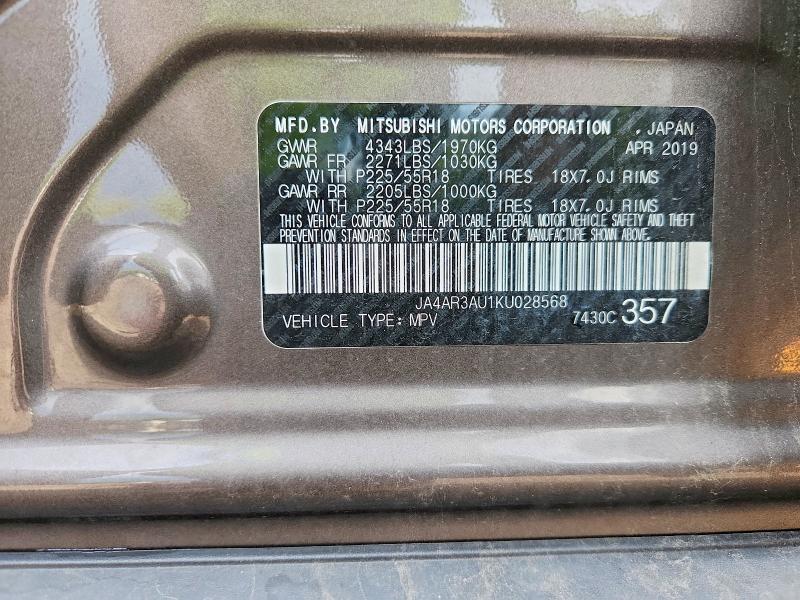 Aukcja sprzedaży 2019 Mitsubishi Outlander Sport, vin: JA4AR3AU1KU028568, numer aukcji: 67426616