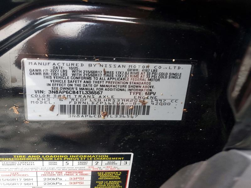 Aukcja sprzedaży 2026 Nissan Kicks, vin: 3N8AP6CB4TL336567, numer aukcji: 68269456