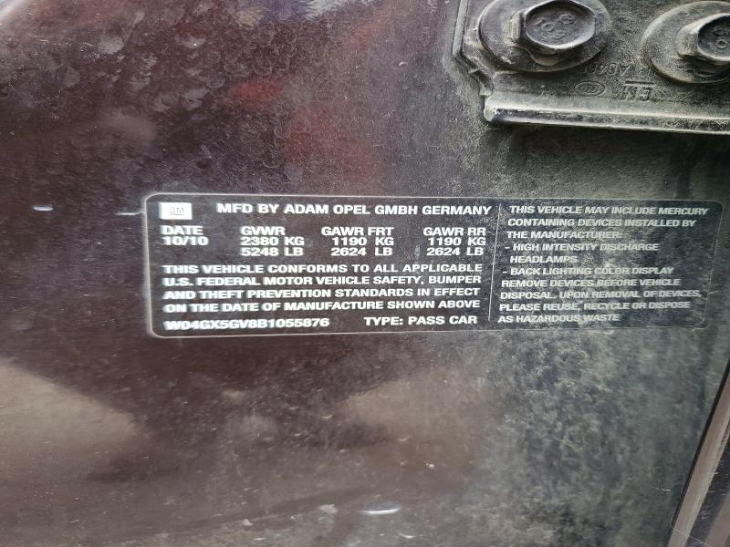 Продаж на аукціоні авто 2011 Buick Regal, vin: W04GX5GV8B1055876, номер лоту: 69931746