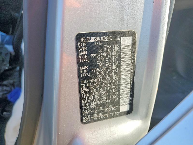 Продажа на аукционе авто 2016 Nissan Juke, vin: JN8AF5MRXGT610154, номер лота: 70102806