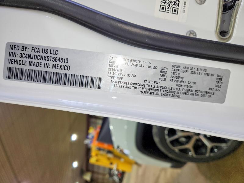 69300666 :رقم المزاد ، 3C4NJDCNXST564813 vin ، 2025 Jeep Compass مزاد بيع