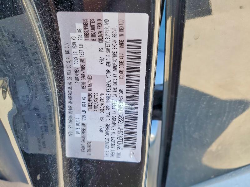 68191846 :رقم المزاد ، 3MYDLBYV8HY173224 vin ، 2017 Toyota Yaris Ia مزاد بيع