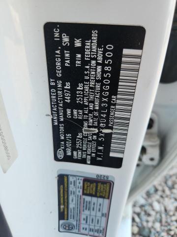 67613286 :رقم المزاد ، 5XXGU4L3XGG058500 vin ، 2016 Kia Optima مزاد بيع