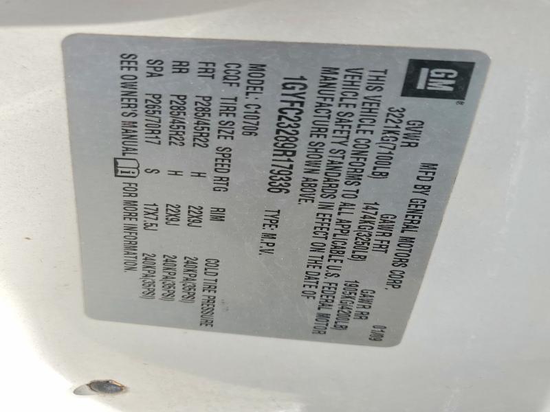 Aukcja sprzedaży 2009 Cadillac Escalade, vin: 1GYFC23289R179336, numer aukcji: 69247406