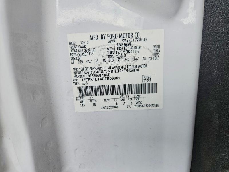 Продажа на аукционе авто 2013 Ford F150, vin: 1FTFX1ET4DFB09661, номер лота: 68100176