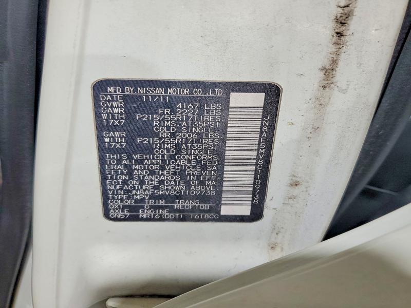 Продаж на аукціоні авто 2012 Nissan Juke, vin: JN8AF5MV8CT109738, номер лоту: 68552486