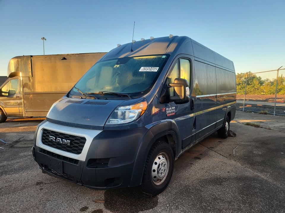 2021 Ram Promaster 3500 მანქანა იყიდება აუქციონზე, vin: 3C6MRVJG4ME535143, აუქციონის ნომერი: 65958466
