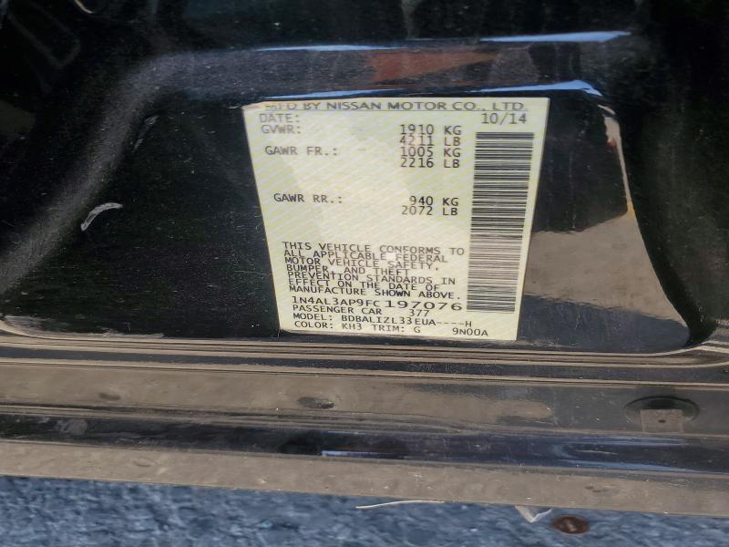 Продажа на аукционе авто 2015 Nissan Altima, vin: 1N4AL3AP9FC197076, номер лота: 67788296