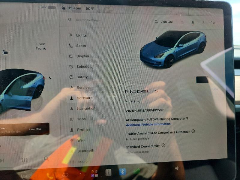 69983606 :رقم المزاد ، 5YJ3E1EA7PF402597 vin ، 2023 Tesla Model 3 مزاد بيع