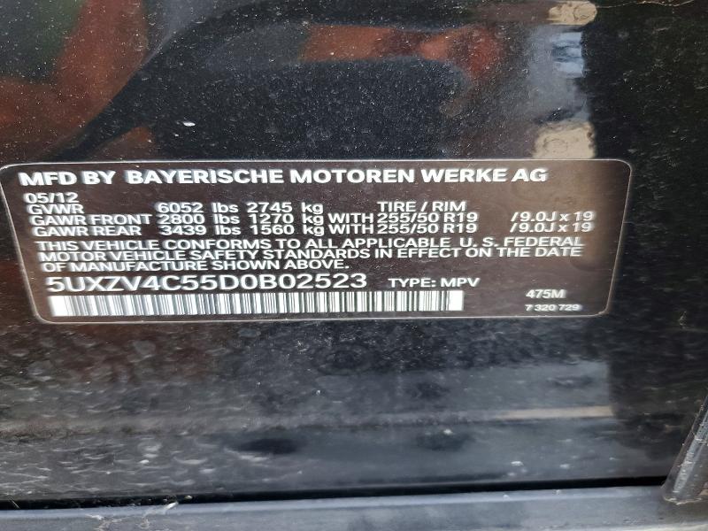 Aukcja sprzedaży 2013 Bmw X5, vin: 5UXZV4C55D0B02523, numer aukcji: 68998496
