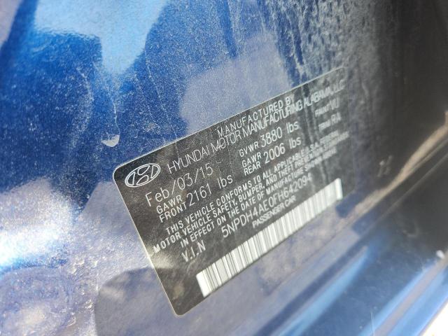 2015 Hyundai Elantra მანქანა იყიდება აუქციონზე, vin: 5NPDH4AE0FH642094, აუქციონის ნომერი: 67036886