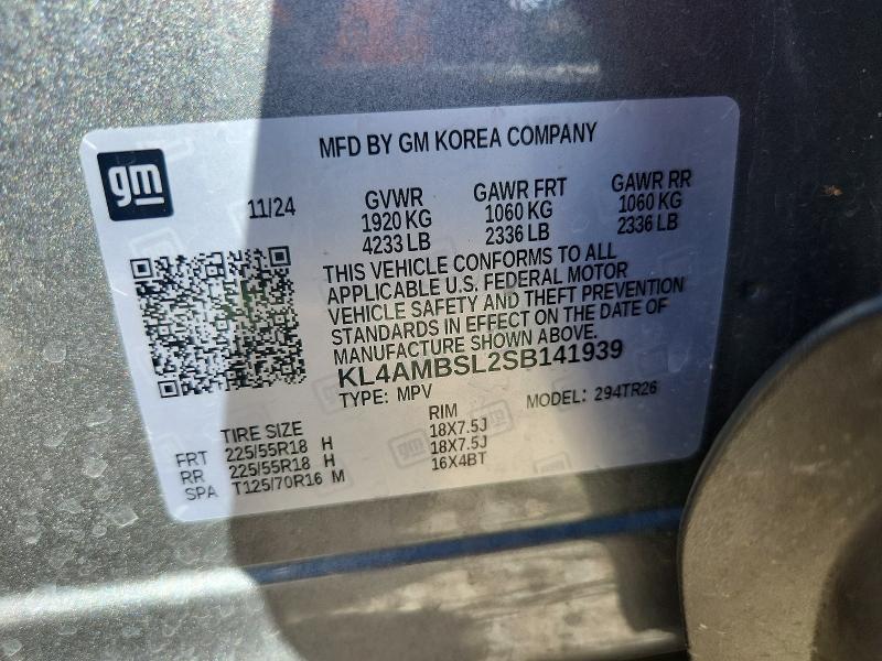68090126 :رقم المزاد ، KL4AMBSL2SB141939 vin ، 2025 Buick Encore Gx مزاد بيع