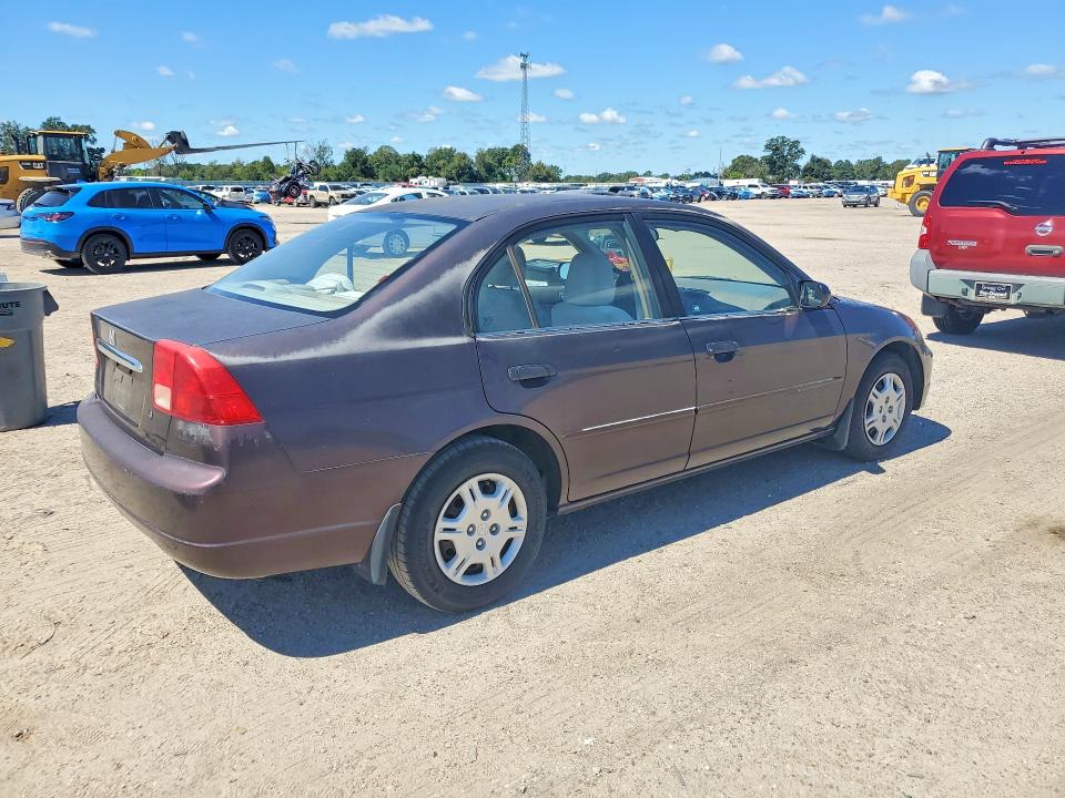 2001 Honda Civic მანქანა იყიდება აუქციონზე, vin: 2HGES16551H541830, აუქციონის ნომერი: 70687096
