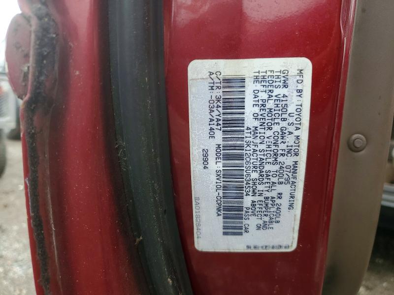 Aukcja sprzedaży 1995 Toyota Camry, vin: 4T1SK12C6SU634534, numer aukcji: 69246646