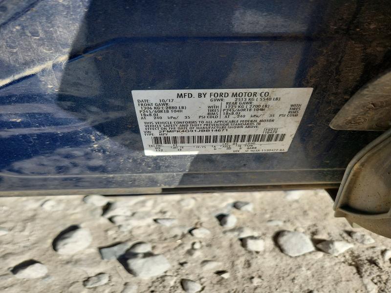 Aukcja sprzedaży 2018 Ford Edge, vin: 2FMPK4G91JBB14671, numer aukcji: 68278076