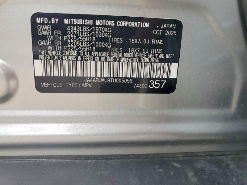 Продажа на аукционе авто 2026 Mitsubishi Outlander Sport, vin: JA4ARUAU9TU005059, номер лота: 68890046