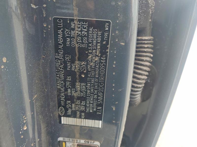 Продаж на аукціоні авто 2024 Hyundai Santa Fe, vin: 5NMP2DG11RH009544, номер лоту: 65809436