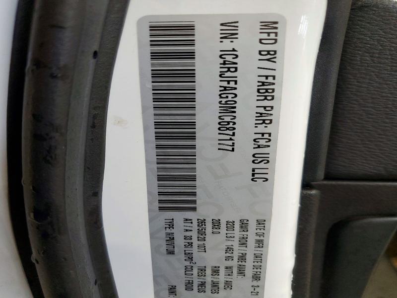 Продаж на аукціоні авто 2021 Jeep Grand Cherokee, vin: 1C4RJFAG9MC687177, номер лоту: 67807506