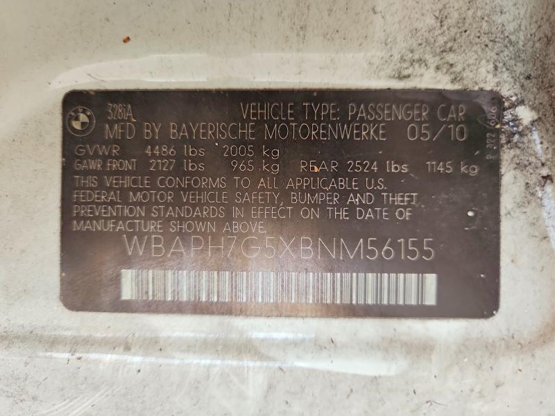 67333006 :رقم المزاد ، WBAPH7G5XBNM56155 vin ، 2011 Bmw 328 مزاد بيع