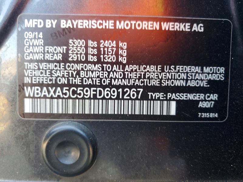 68960226 :رقم المزاد ، WBAXA5C59FD691267 vin ، 2015 Bmw 535 مزاد بيع