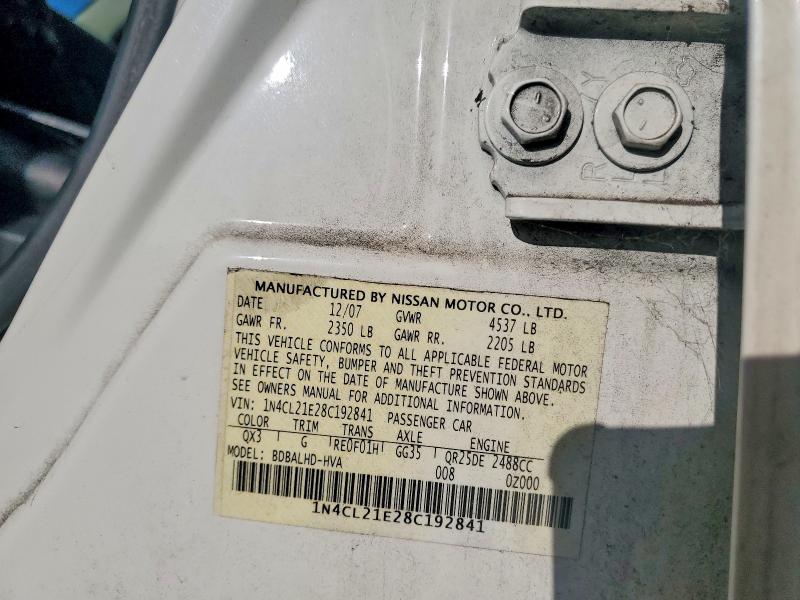 Продажа на аукционе авто 2008 Nissan Altima Hybrid, vin: 1N4CL21E28C192841, номер лота: 71009296