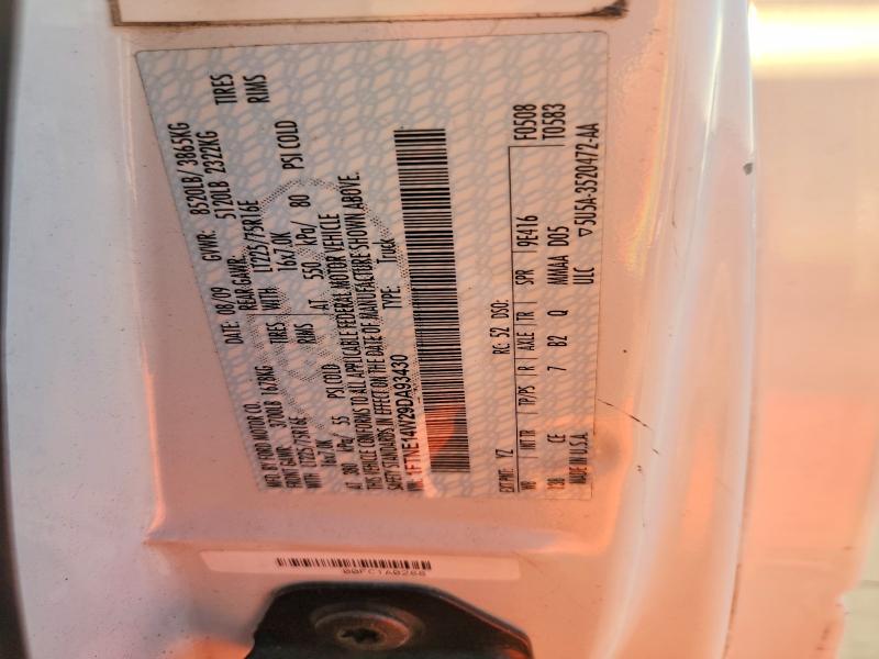 2009 Ford E150 მანქანა იყიდება აუქციონზე, vin: 1FTNE14W29DA93430, აუქციონის ნომერი: 68845706