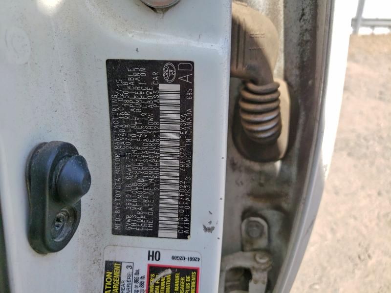 69314646 :رقم المزاد ، 2T1BURHE4FC360128 vin ، 2015 Toyota Corolla مزاد بيع