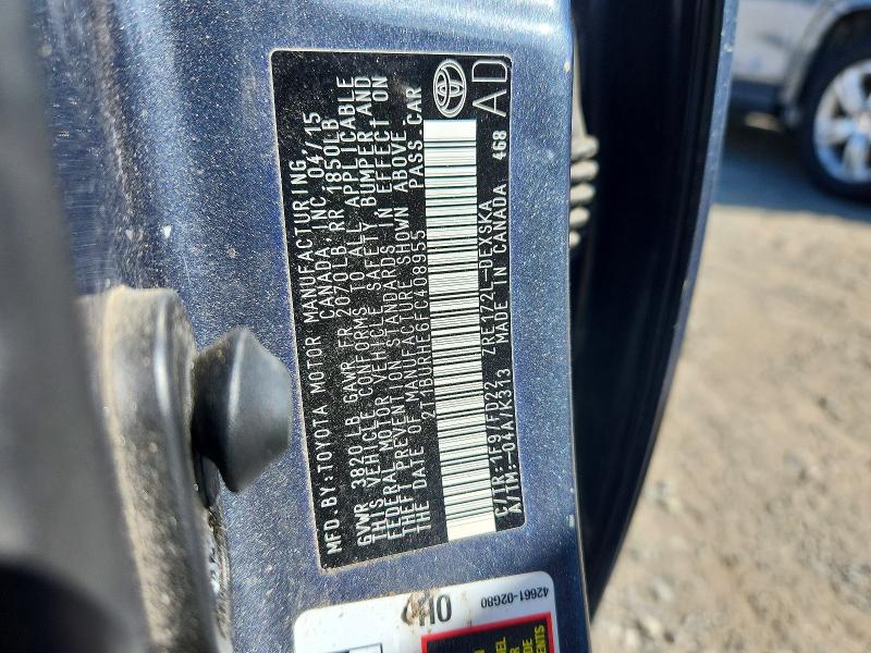 70612566 :رقم المزاد ، 2T1BURHE6FC408955 vin ، 2015 Toyota Corolla مزاد بيع