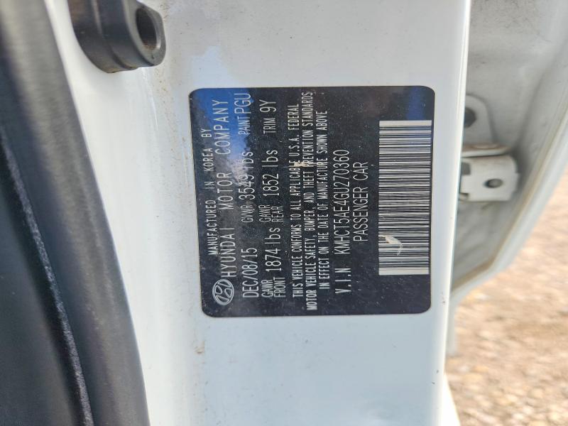 Продажа на аукционе авто 2016 Hyundai Accent, vin: KMHCT5AE4GU270360, номер лота: 69453386
