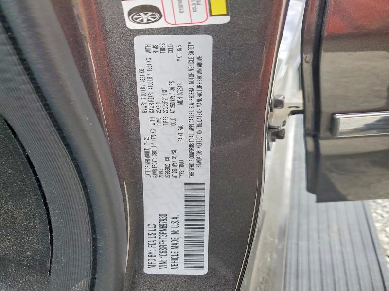 67537856 :رقم المزاد ، 1C6SRFHT3PN697930 vin ، 2023 Ram 1500 مزاد بيع