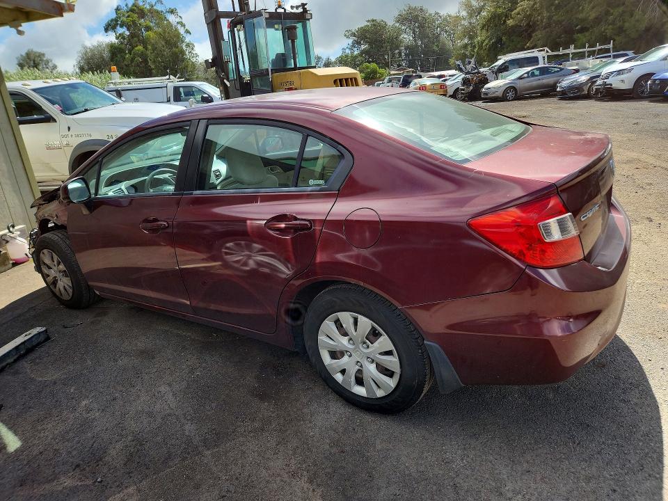 Auction sale of the 2012 Honda Civic, vin: 2HGFB2F52CH600667, lot number: 67521286