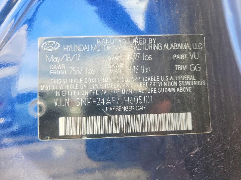Продаж на аукціоні авто 2018 Hyundai Sonata, vin: 5NPE24AF7JH605101, номер лоту: 68217696