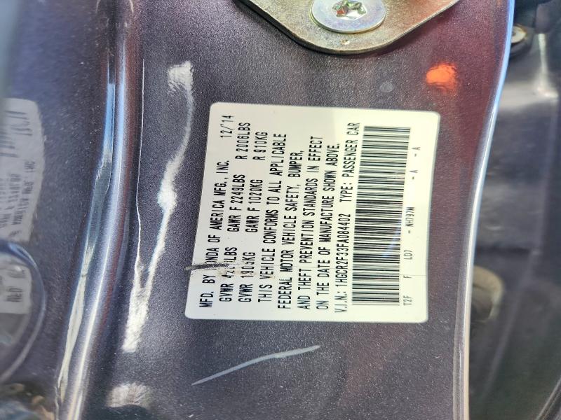 Продажа на аукционе авто 2015 Honda Accord, vin: 1HGCR2F33FA084402, номер лота: 70500286