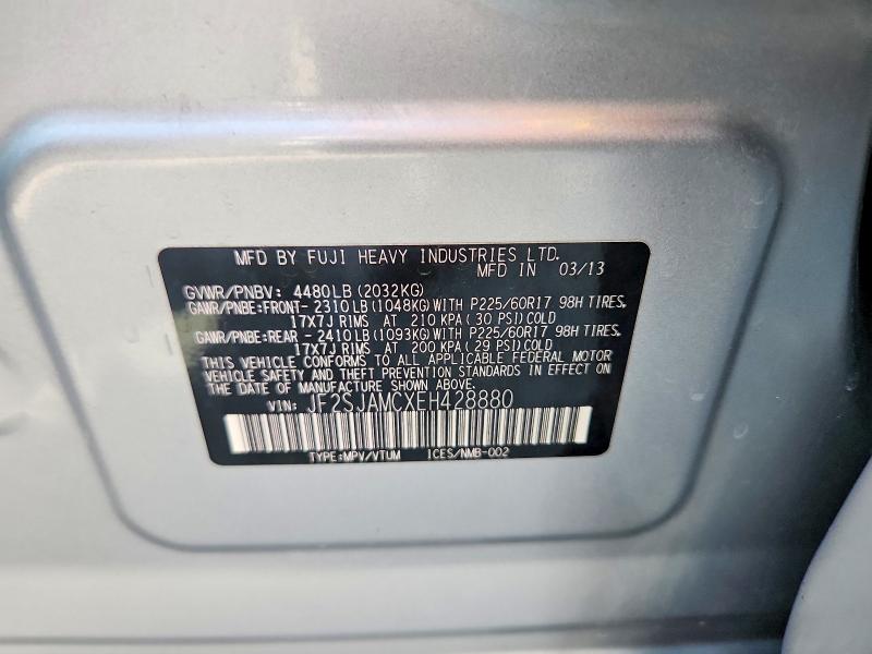 Продажа на аукционе авто 2014 Subaru Forester, vin: JF2SJAMCXEH428880, номер лота: 67935296