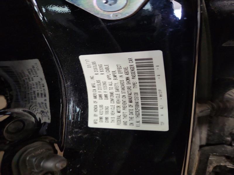2017 Honda Accord მანქანა იყიდება აუქციონზე, vin: 1HGCR2F98HA135108, აუქციონის ნომერი: 70350406