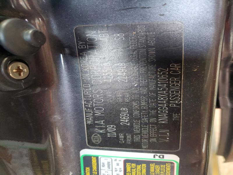 67897666 :رقم المزاد ، KNAGG4A8XA5410652 vin ، 2010 Kia Optima مزاد بيع