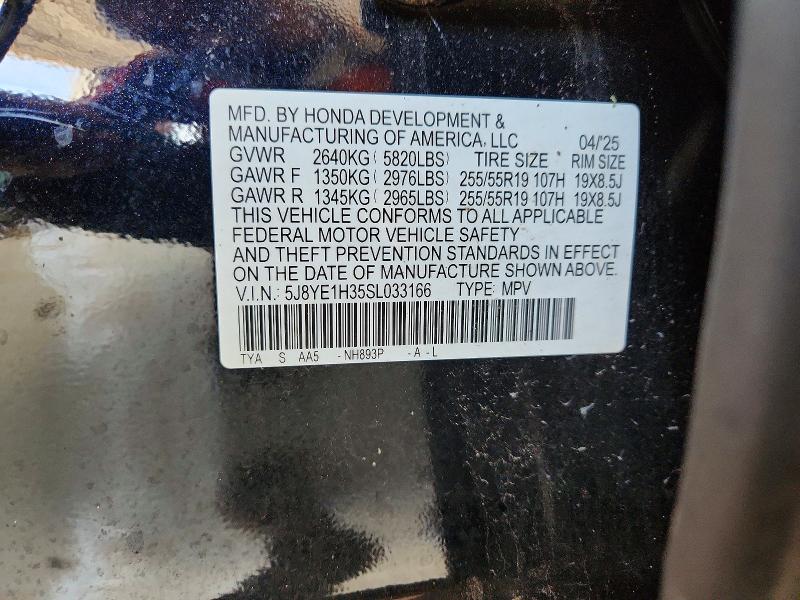 Aukcja sprzedaży 2025 Acura Mdx, vin: 5J8YE1H35SL033166, numer aukcji: 67566586