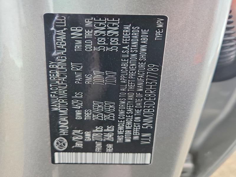 Продаж на аукціоні авто 2024 Hyundai Tucson, vin: 5NMJB3DE8RH377789, номер лоту: 67958676