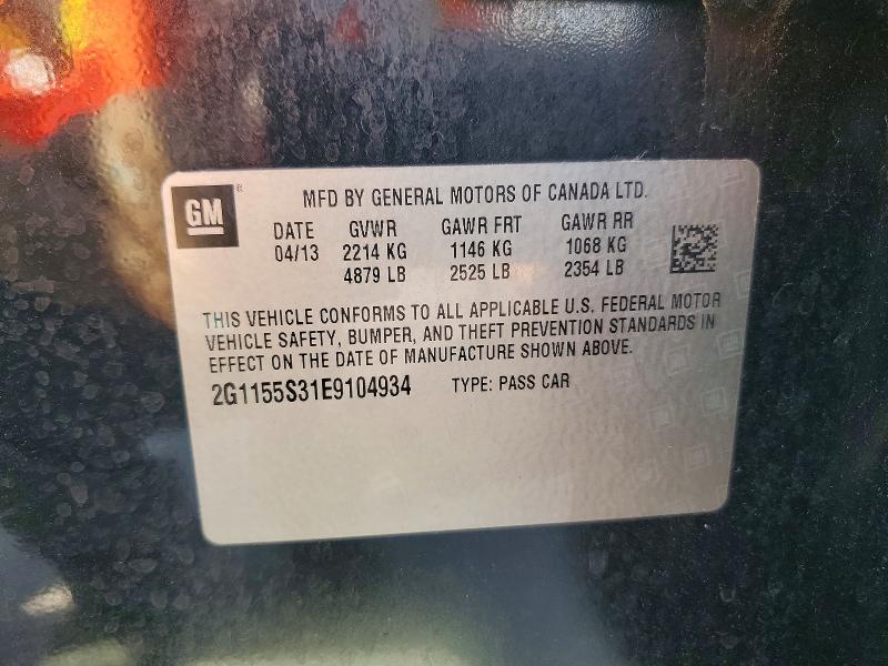 Aukcja sprzedaży 2014 Chevrolet Impala, vin: 2G1155S31E9104934, numer aukcji: 68352776