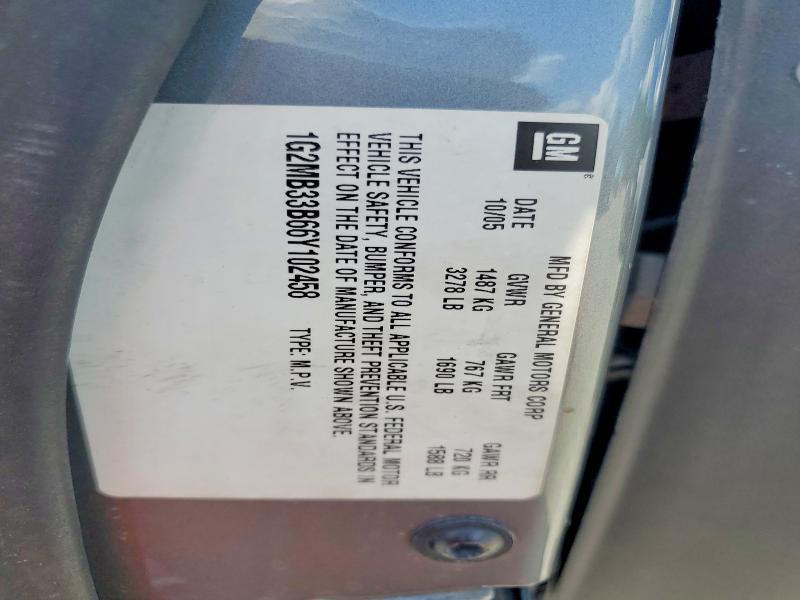 2006 Pontiac Solstice მანქანა იყიდება აუქციონზე, vin: 1G2MB33B66Y102458        , აუქციონის ნომერი: 68786236