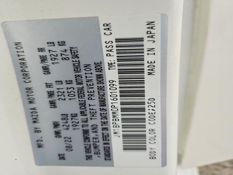 68296326 :رقم المزاد ، JM1BPBMM0P1601099 vin ، 2023 Mazda 3 مزاد بيع