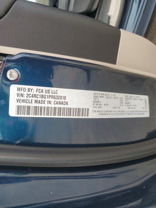 Продажа на аукционе авто 2023 Chrysler Pacifica, vin: 2C4RC1BG1PR632018, номер лота: 69610406