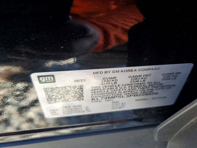 67066336 :رقم المزاد ، KL79MPSL3PB209658 vin ، 2023 Chevrolet Trailblazer مزاد بيع